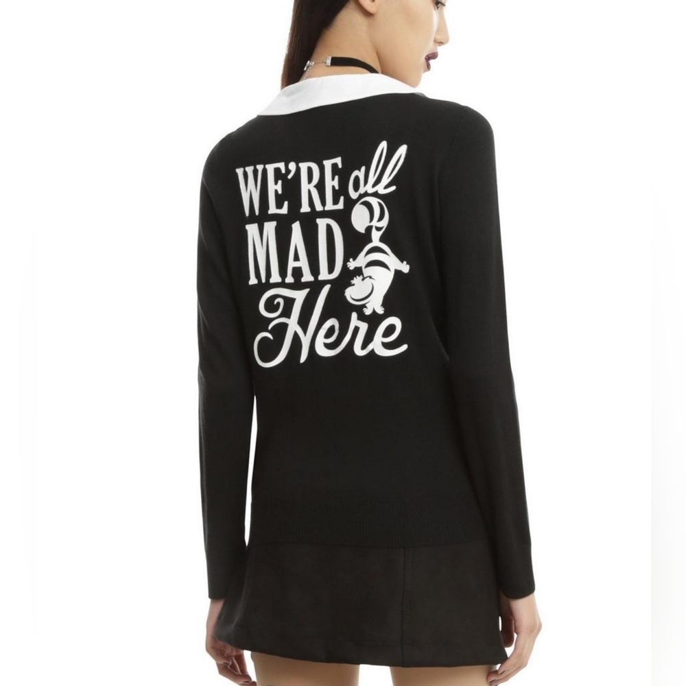 Disney Alice In Wonderland We're All Mad Here Girls Cardigan